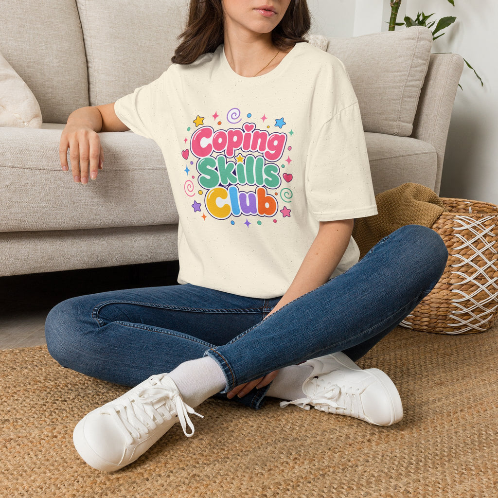 Coping Skills Club T-Shirt — Cute Pastel Mental Health Tee