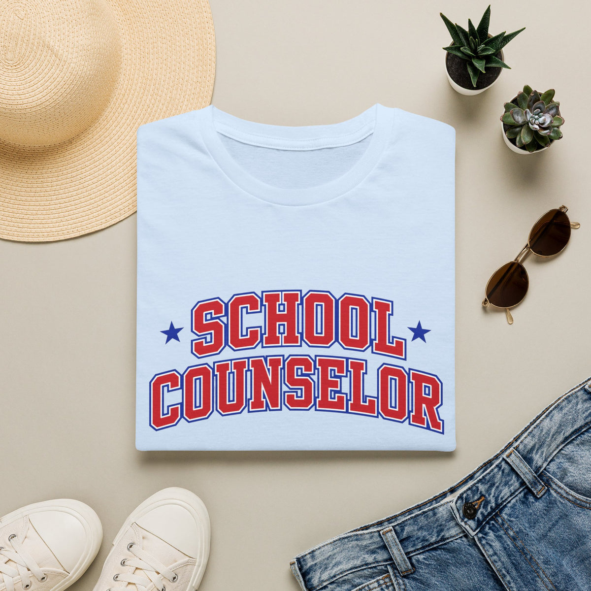 School Counselor T-Shirt — Retro Athletic Design for Educators
