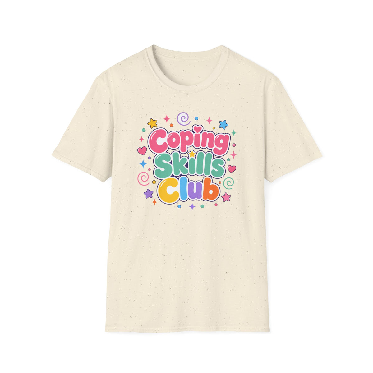 Coping Skills Club T-Shirt — Cute Pastel Mental Health Tee