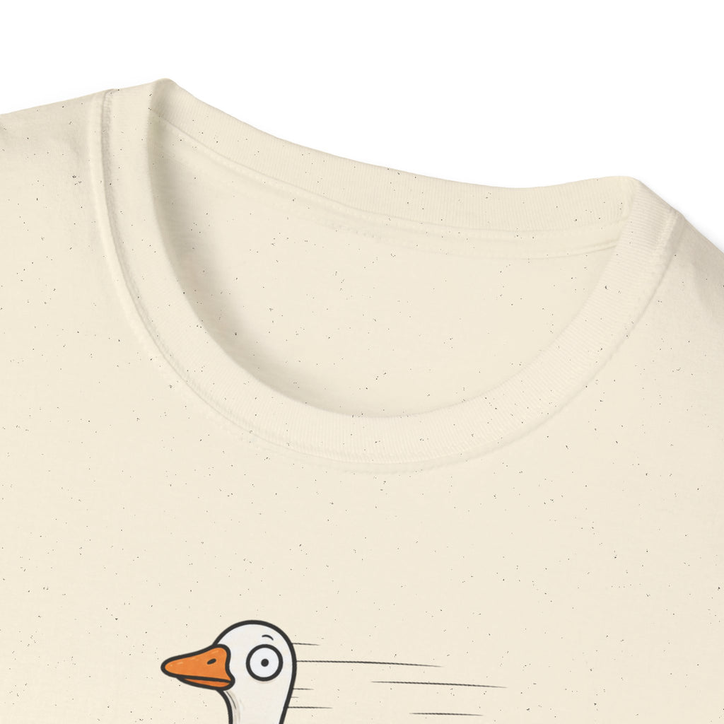 Help Is On The Way T-Shirt — Cute Goose on Scooter Graphic Tee