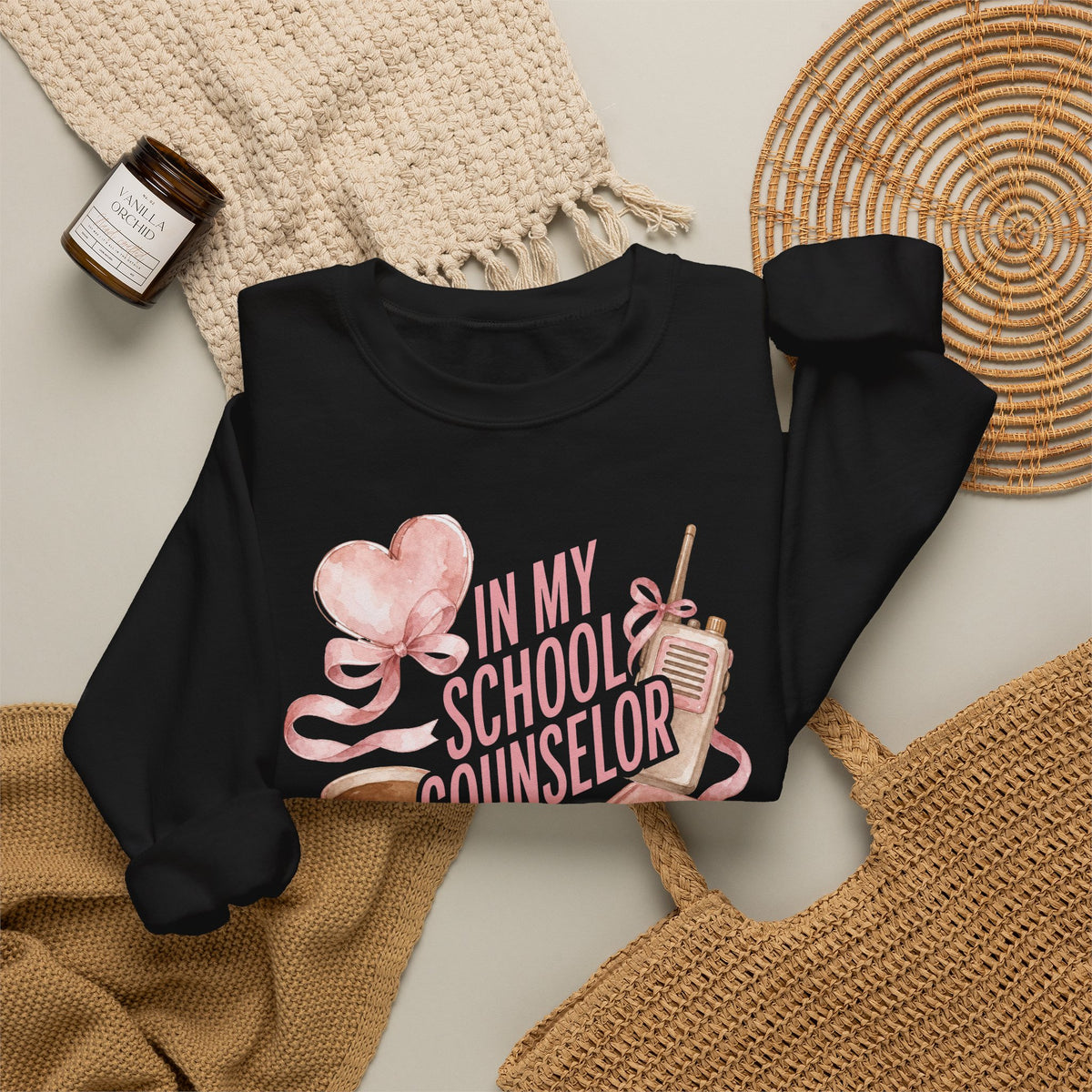 School Counselor Crewneck Sweatshirt — "In My School Counselor Era" Cozy Gift
