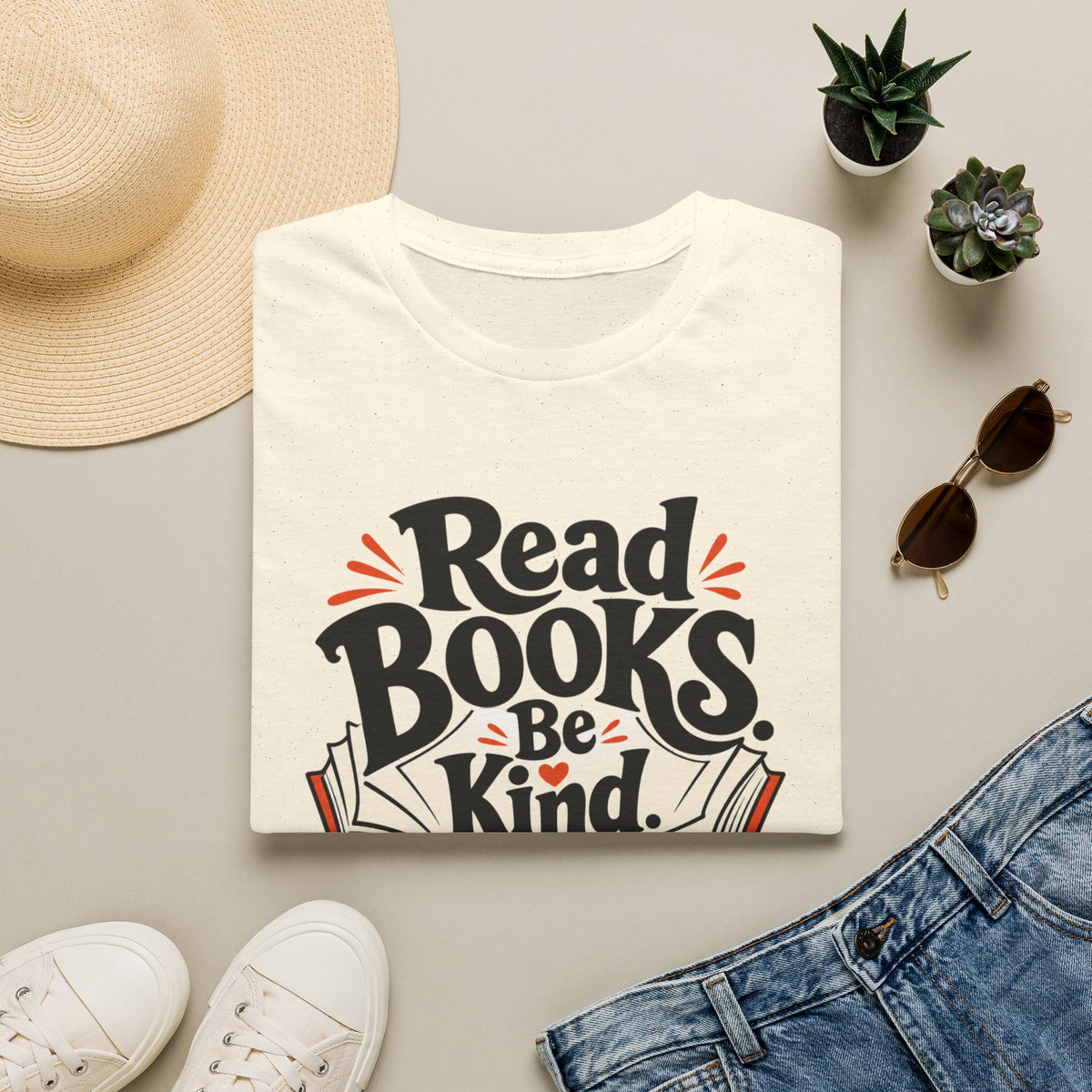 Read Books Be Kind T-Shirt — Stay Weird Book Lover Tee