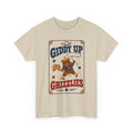 Giddy Up Grizzlies Tee - Vintage Cowboy Bear Graphic T-Shirt
