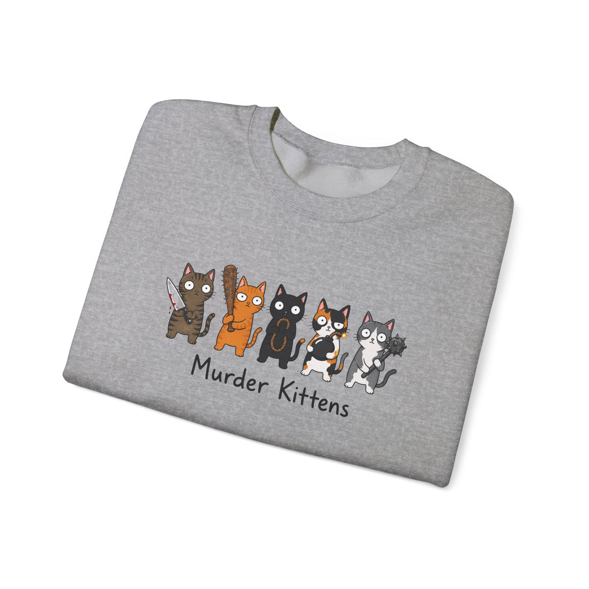 Funny Kittens Cat Lover Crewneck Sweatshirt