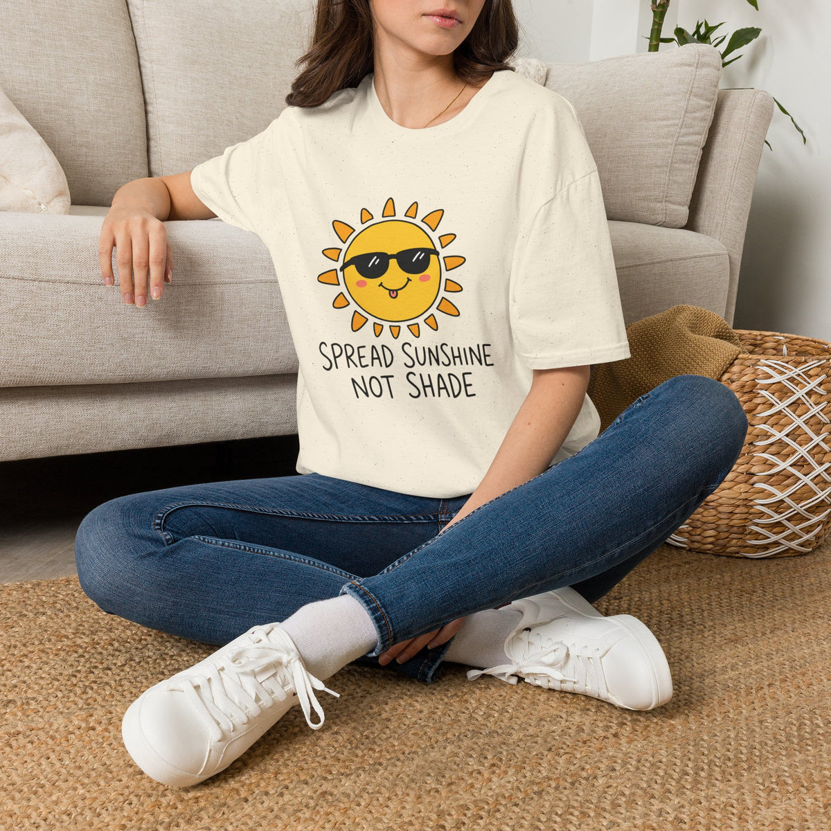 Sunshine Tee — "Spread Sunshine Not Shade" Cute Sunglasses Sun T-Shirt