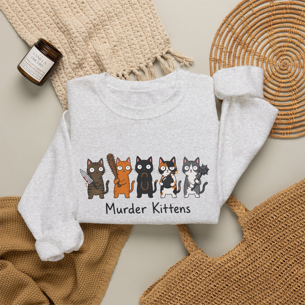 Funny Kittens Cat Lover Crewneck Sweatshirt
