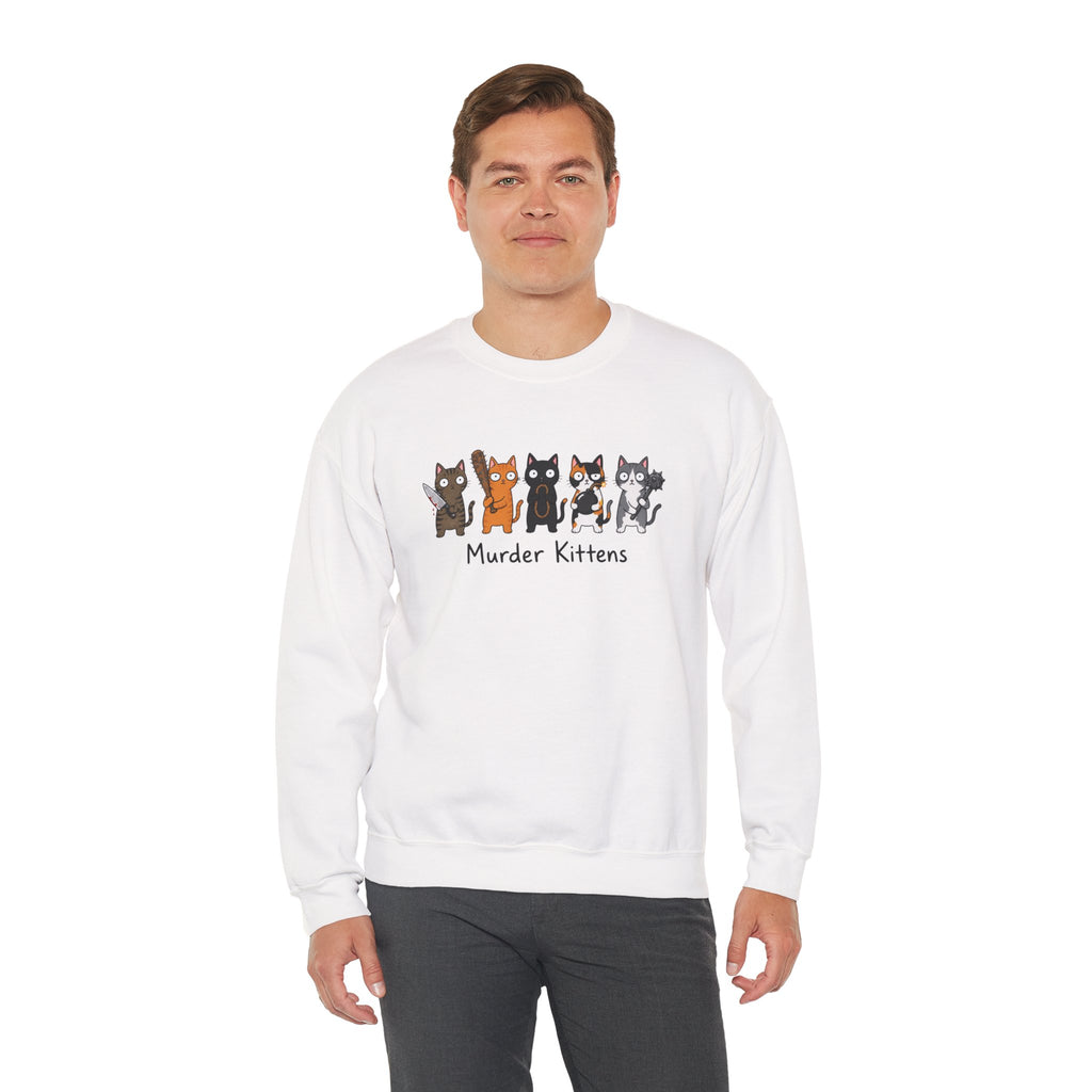 Funny Kittens Cat Lover Crewneck Sweatshirt