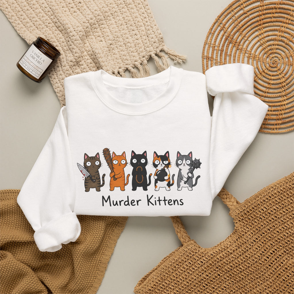 Funny Kittens Cat Lover Crewneck Sweatshirt