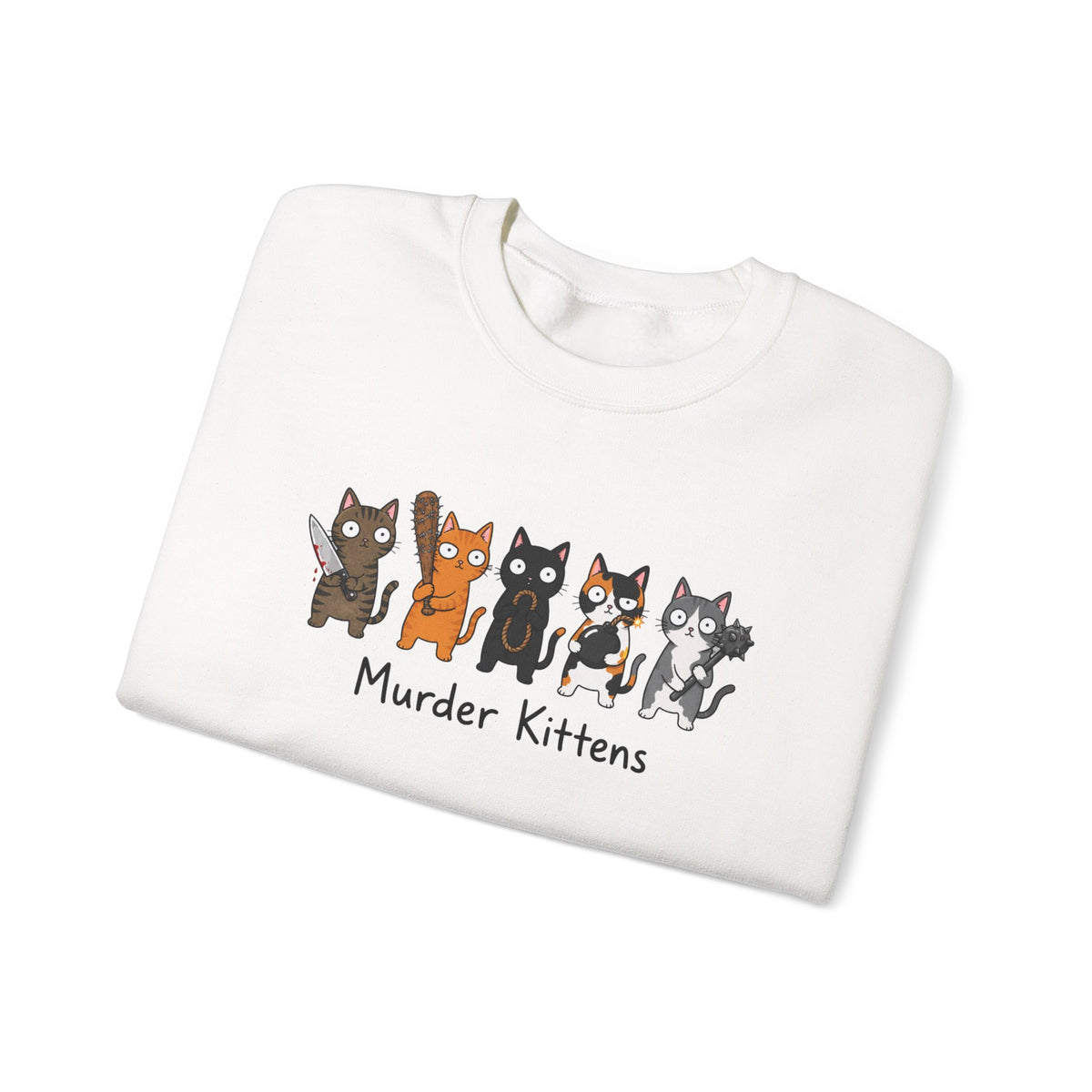 Funny Kittens Cat Lover Crewneck Sweatshirt