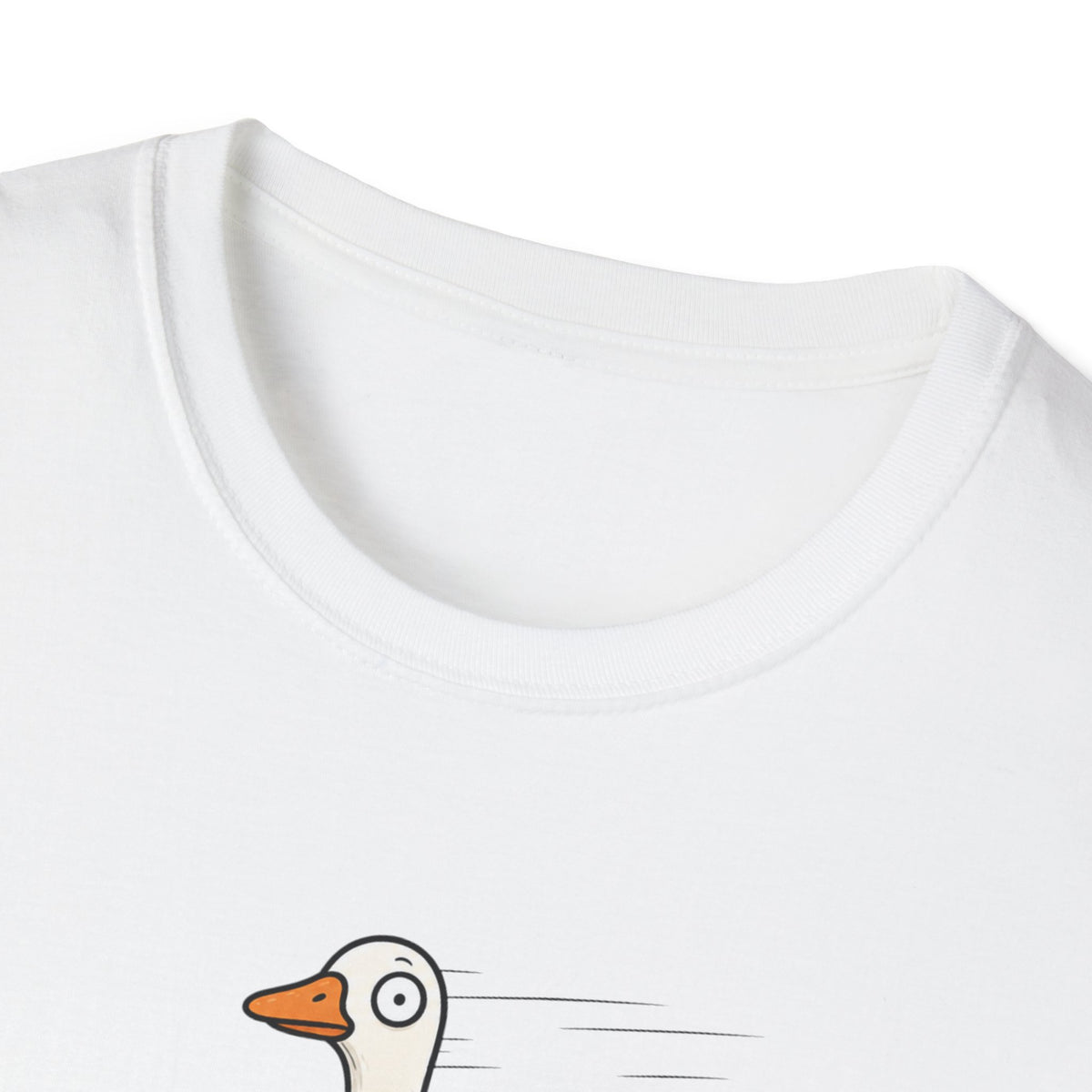 Help Is On The Way T-Shirt — Cute Goose on Scooter Graphic Tee