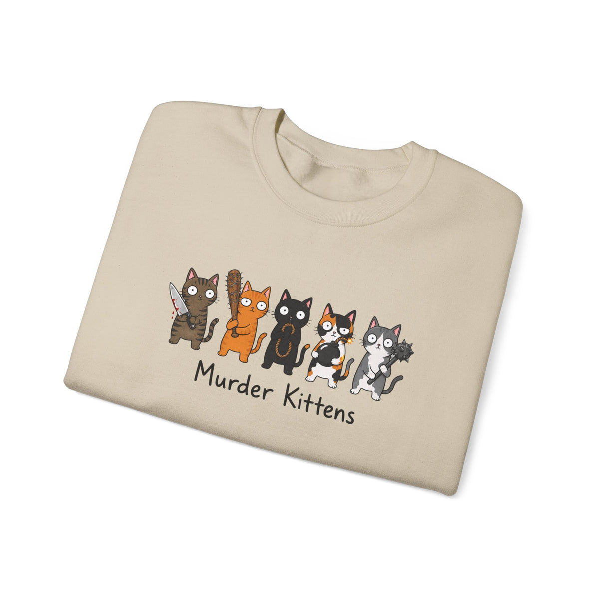 Funny Kittens Cat Lover Crewneck Sweatshirt