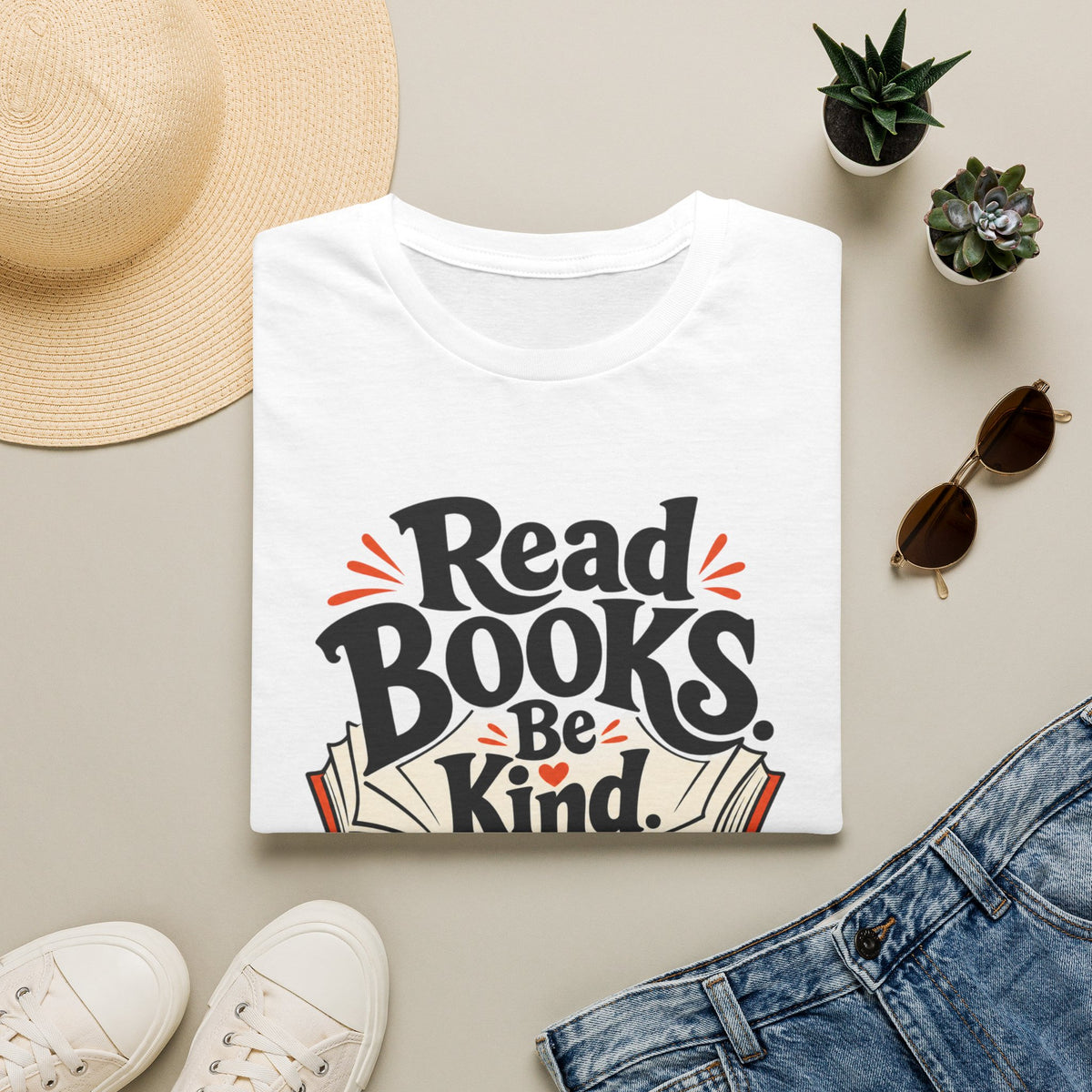 Read Books Be Kind T-Shirt — Stay Weird Book Lover Tee