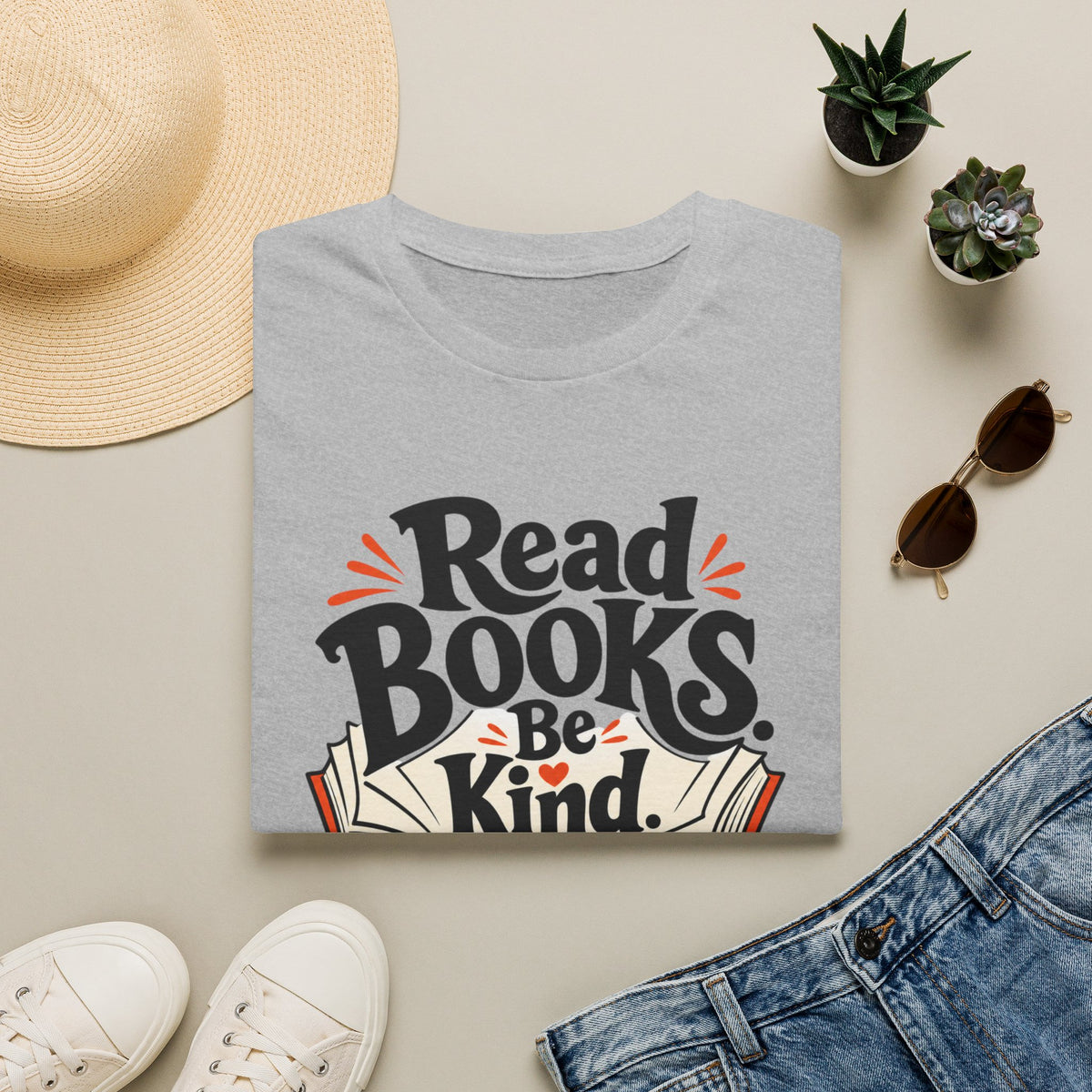 Read Books Be Kind T-Shirt — Stay Weird Book Lover Tee