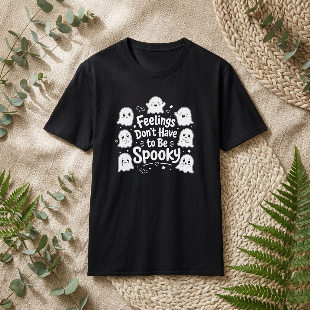 Feeling Don’t Have to Be Spooky T-Shirt — Cute Ghost Halloween Tee