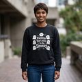 Spooky Vibes Sweatshirt — "Feelings Don't Have to Be Spooky" Ghost Crewneck