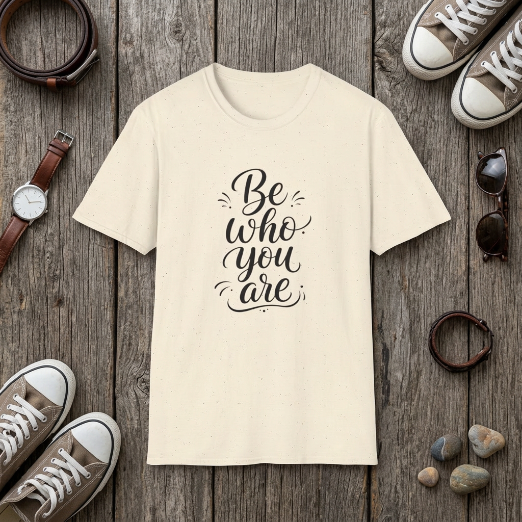 Be Who You Are T-Shirt — Inspirational Casual Graphic Tee