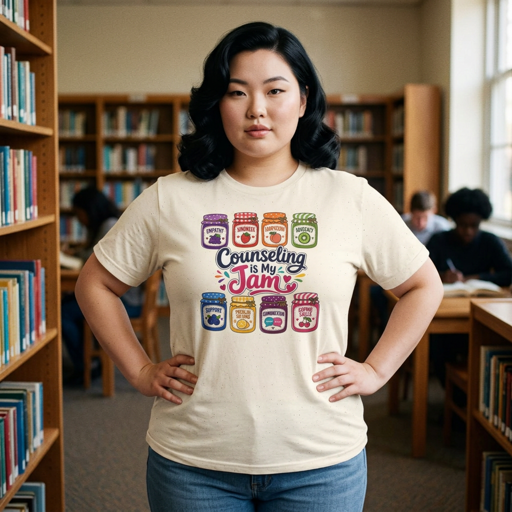 Counseling Is My Jam T-Shirt — Cute Jam Jar Therapist / School Counselor Tee