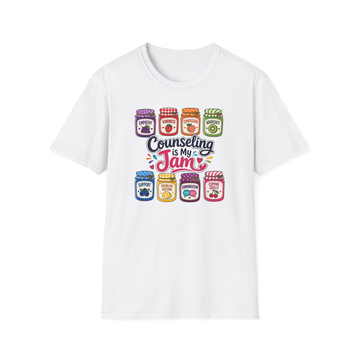 Counseling Is My Jam T-Shirt — Cute Jam Jar Therapist / School Counselor Tee