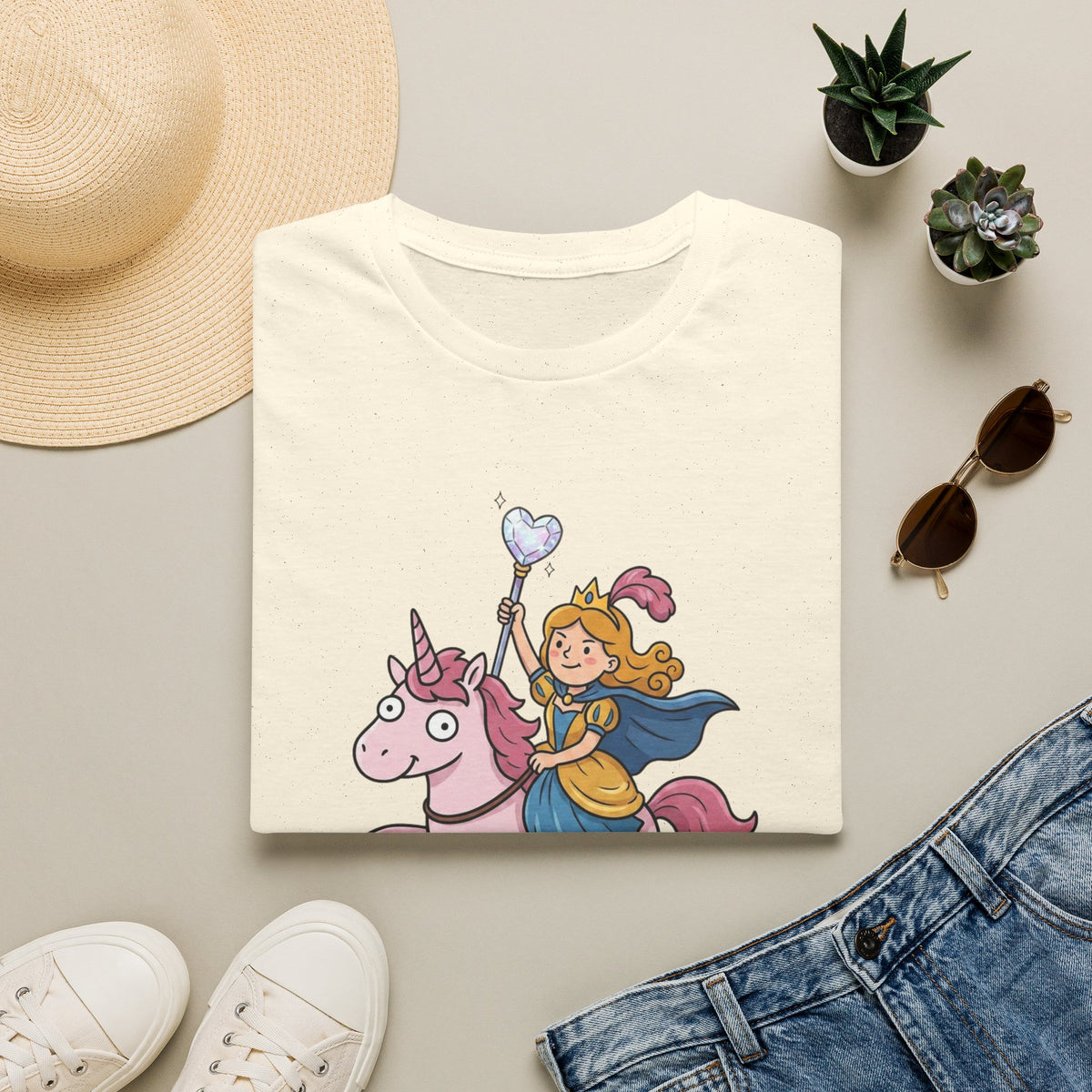 Unicorn Princess T‑Shirt — "Off to Spread Kindness" Cute Fantasy Tee