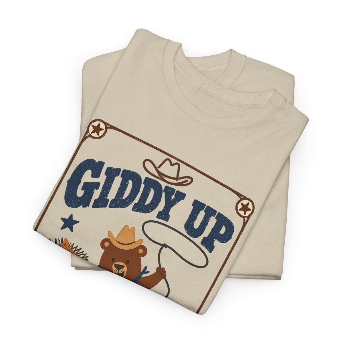 Giddy Up Grizzlies Tee - Vintage Cowboy Bear Graphic T-Shirt