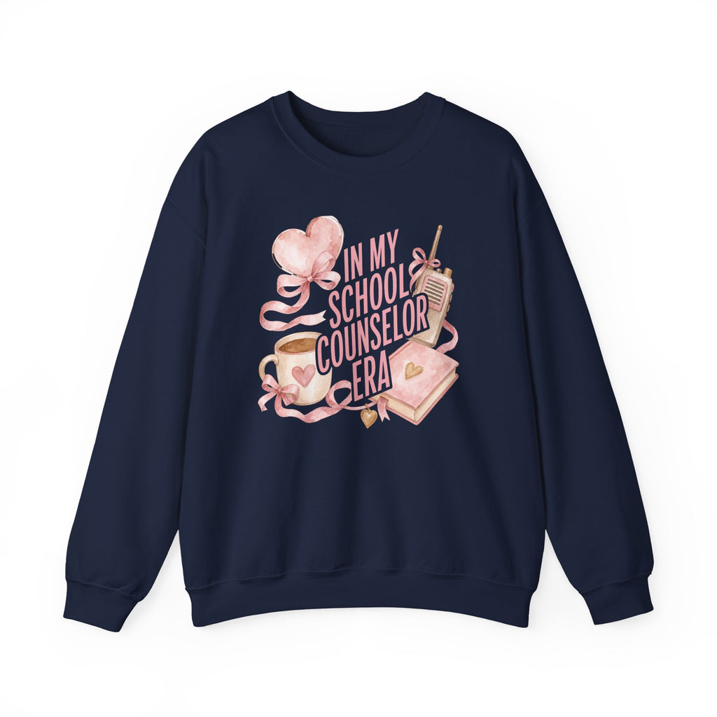 School Counselor Crewneck Sweatshirt — "In My School Counselor Era" Cozy Gift