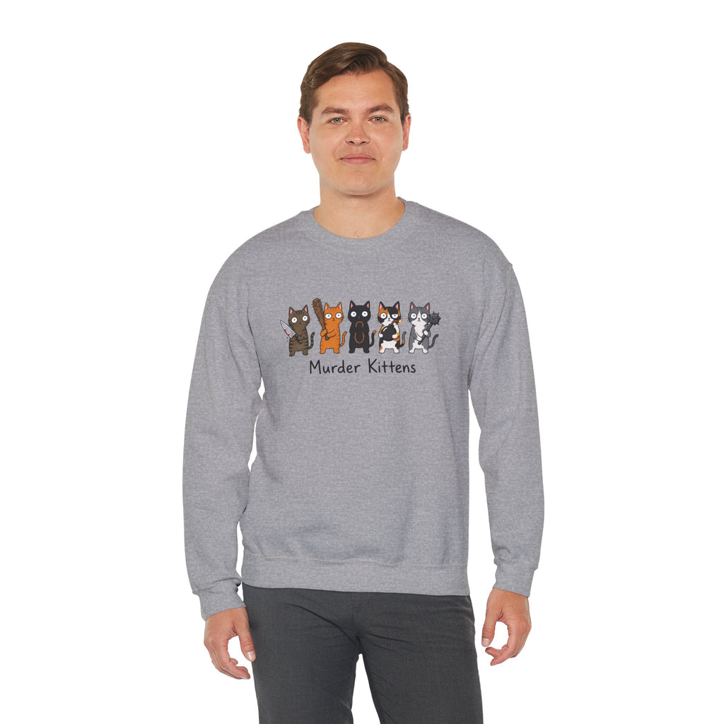 Funny Kittens Cat Lover Crewneck Sweatshirt