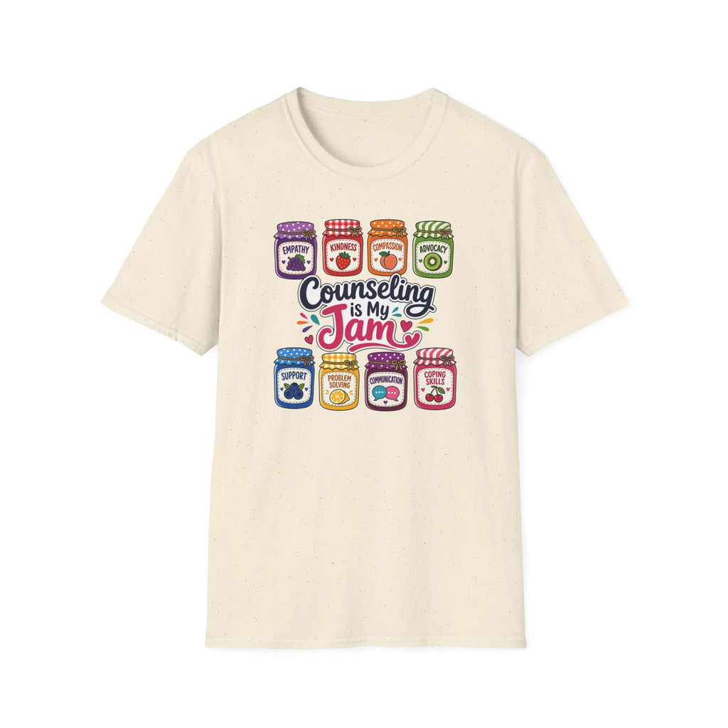 Counseling Is My Jam T-Shirt — Cute Jam Jar Therapist / School Counselor Tee