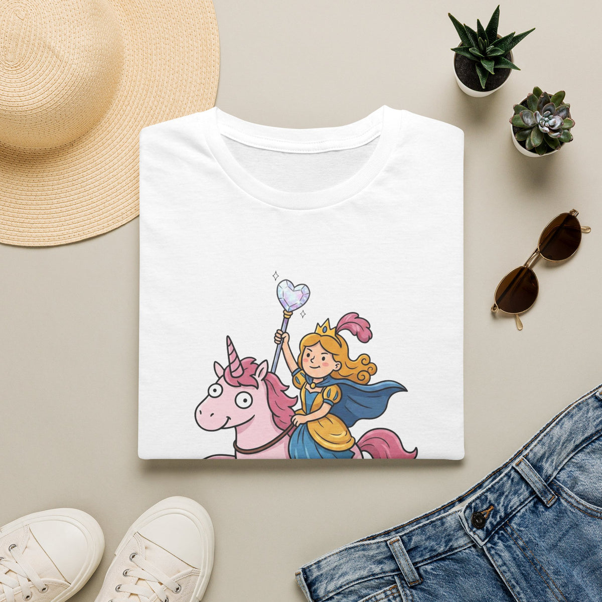 Unicorn Princess T‑Shirt — "Off to Spread Kindness" Cute Fantasy Tee