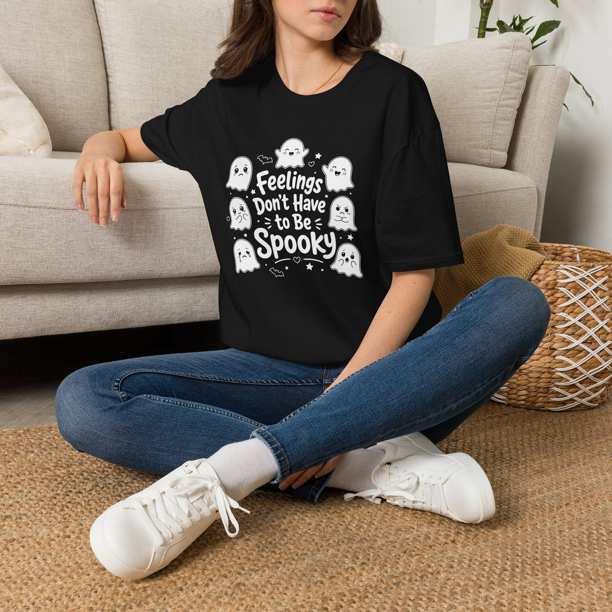 Feeling Don’t Have to Be Spooky T-Shirt — Cute Ghost Halloween Tee