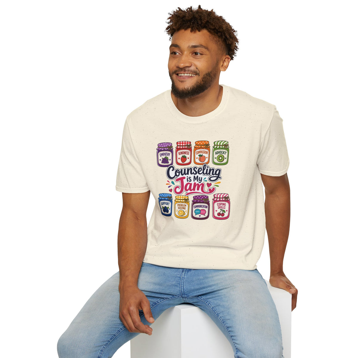 Counseling Is My Jam T-Shirt — Cute Jam Jar Therapist / School Counselor Tee