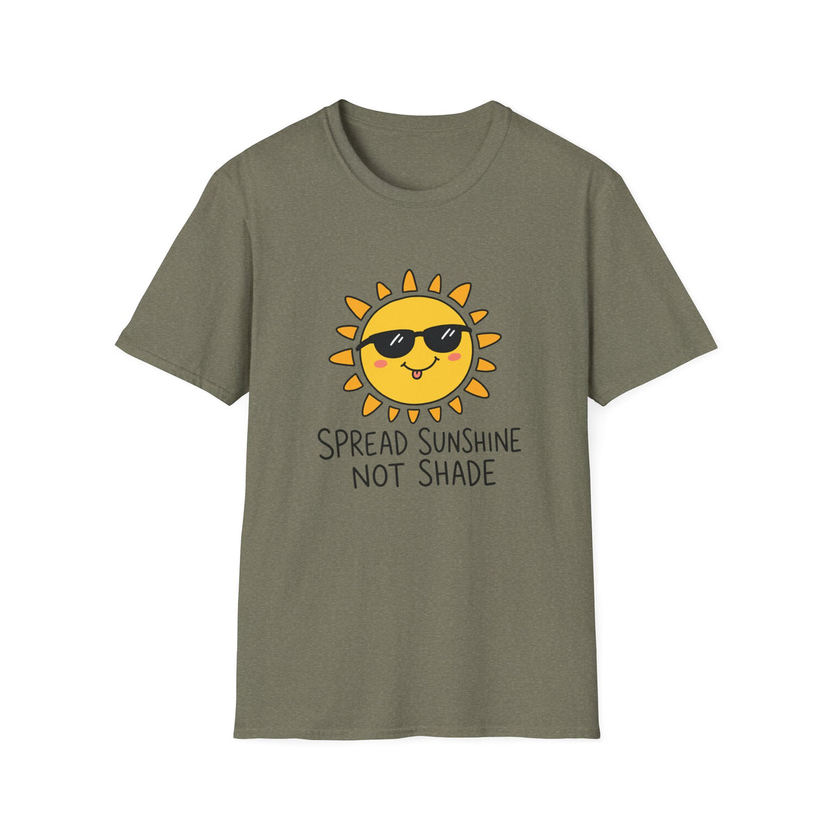 Sunshine Tee — "Spread Sunshine Not Shade" Cute Sunglasses Sun T-Shirt