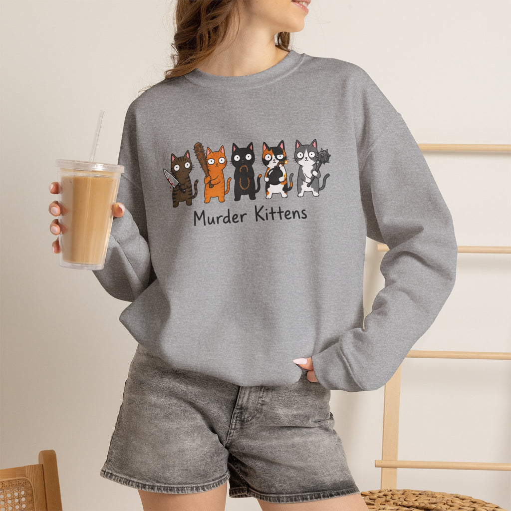 Funny Kittens Cat Lover Crewneck Sweatshirt