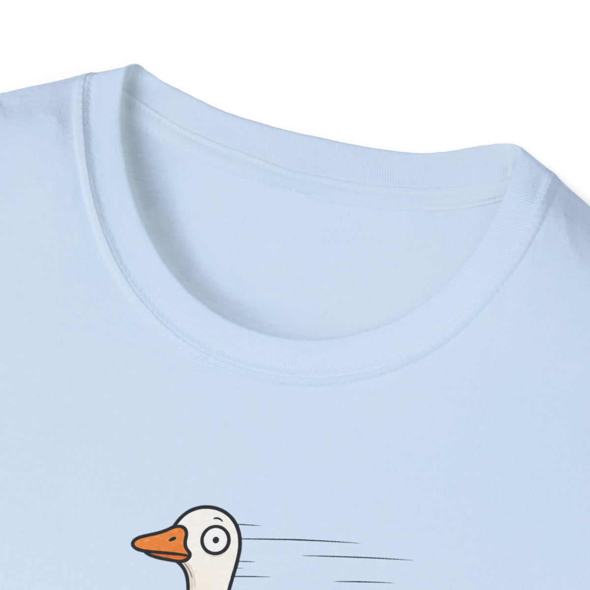 Help Is On The Way T-Shirt — Cute Goose on Scooter Graphic Tee