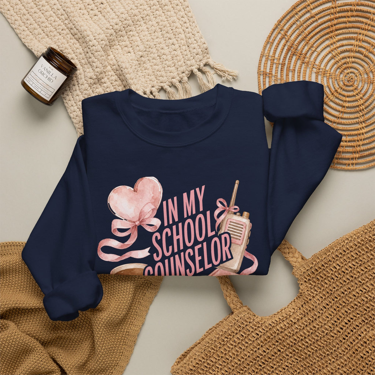 School Counselor Crewneck Sweatshirt — "In My School Counselor Era" Cozy Gift