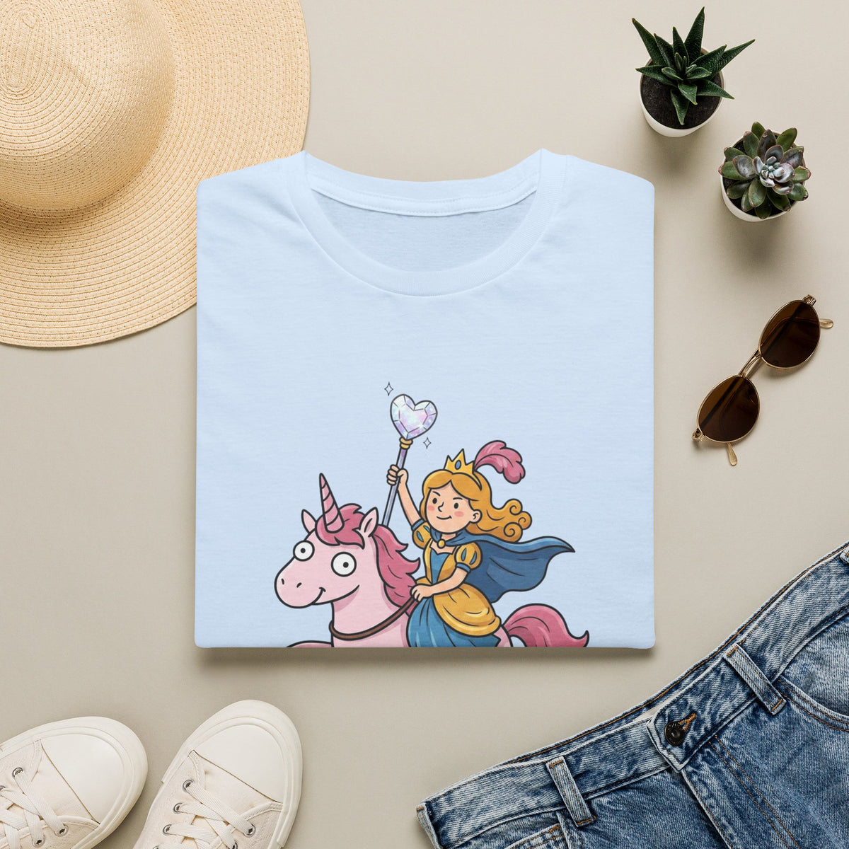 Unicorn Princess T‑Shirt — "Off to Spread Kindness" Cute Fantasy Tee