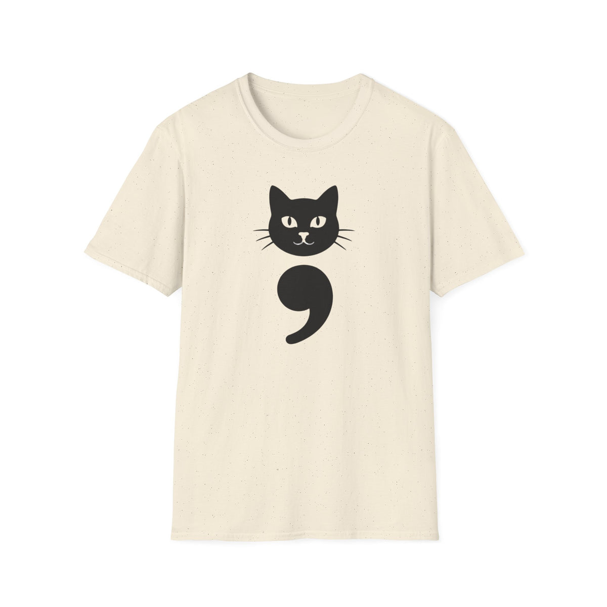 Cat Semicolon T‑Shirt — Mental Health Awareness Cat Tee