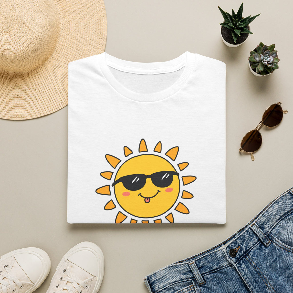 Sunshine Tee — "Spread Sunshine Not Shade" Cute Sunglasses Sun T-Shirt