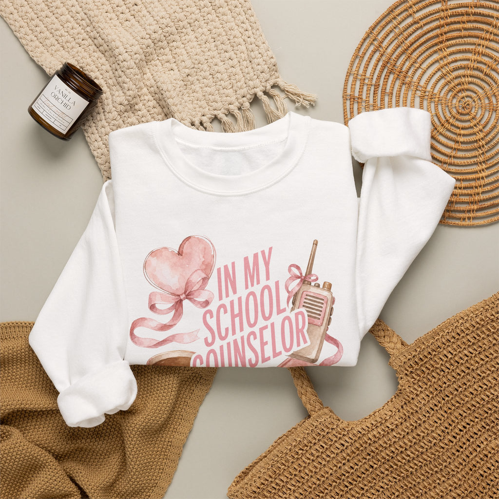 School Counselor Crewneck Sweatshirt — "In My School Counselor Era" Cozy Gift