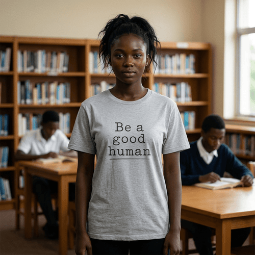Be a Good Human T-Shirt in Sport Grey – TalkTees