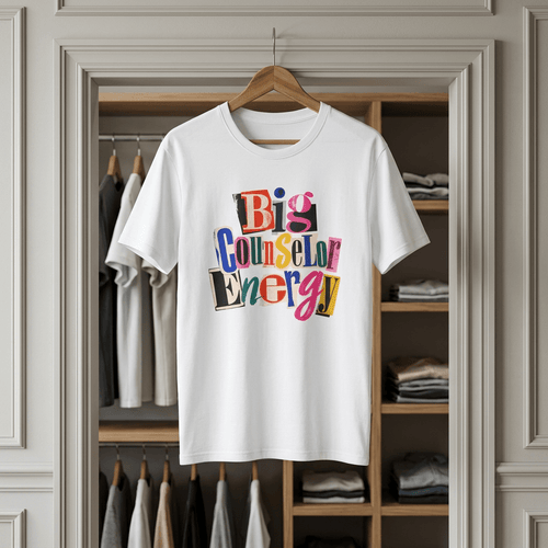 Big Counselor Energy T-Shirt in White – TalkTees