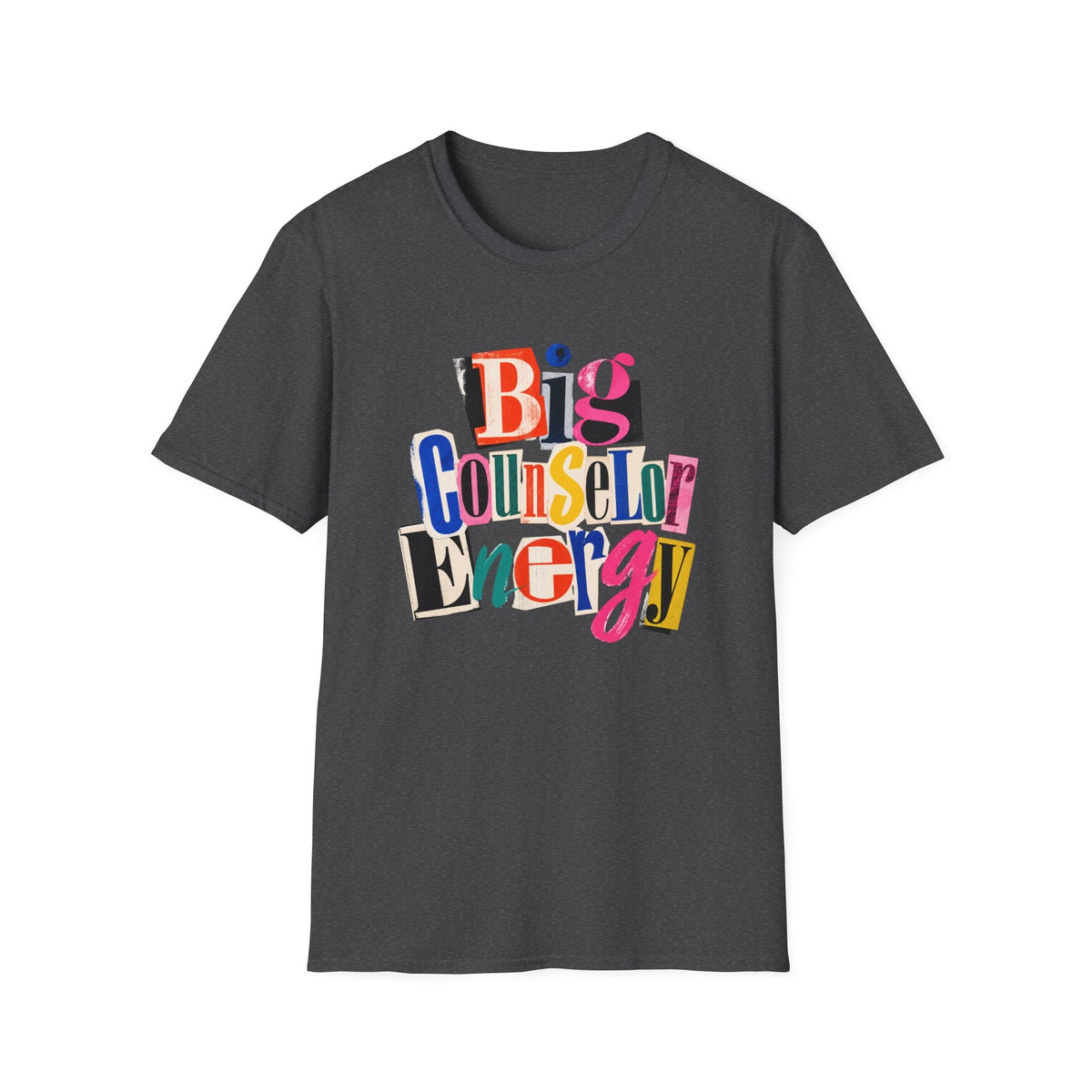Big Counselor Energy T-Shirt in Dark Heather – TalkTees