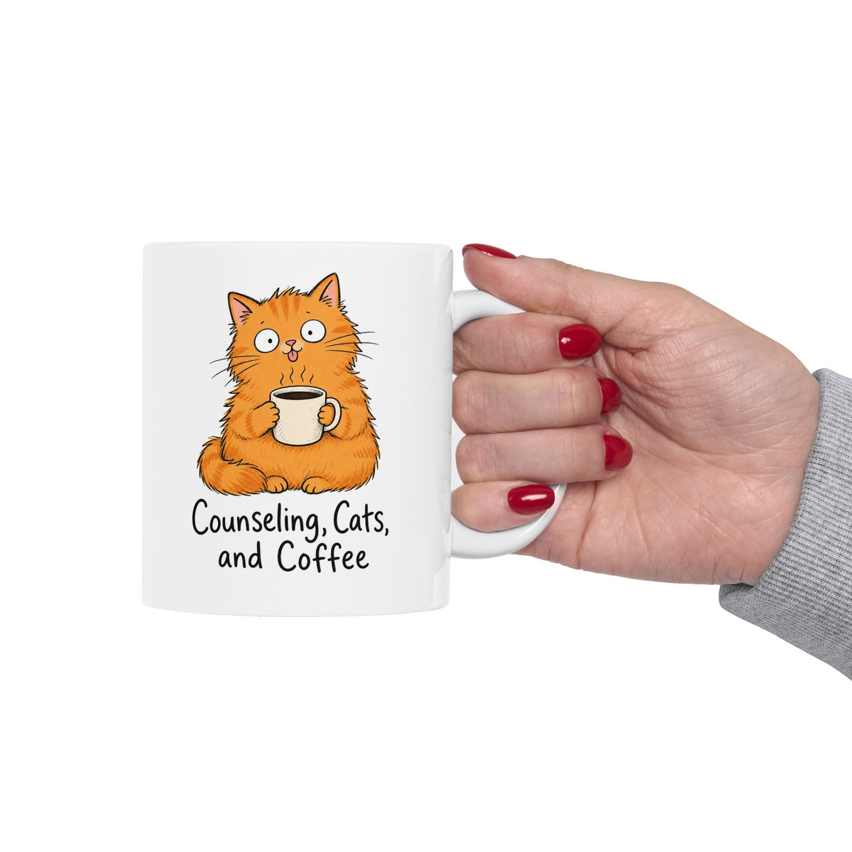 Cute Orange Cat Coffee Mug 11oz/15oz – TalkTees
