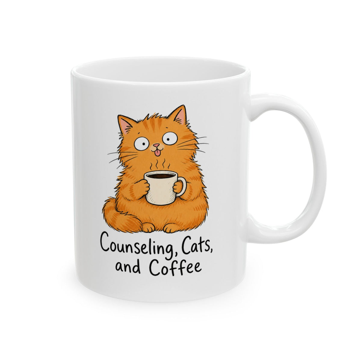 Cute Orange Cat Coffee Mug 11oz/15oz – TalkTees