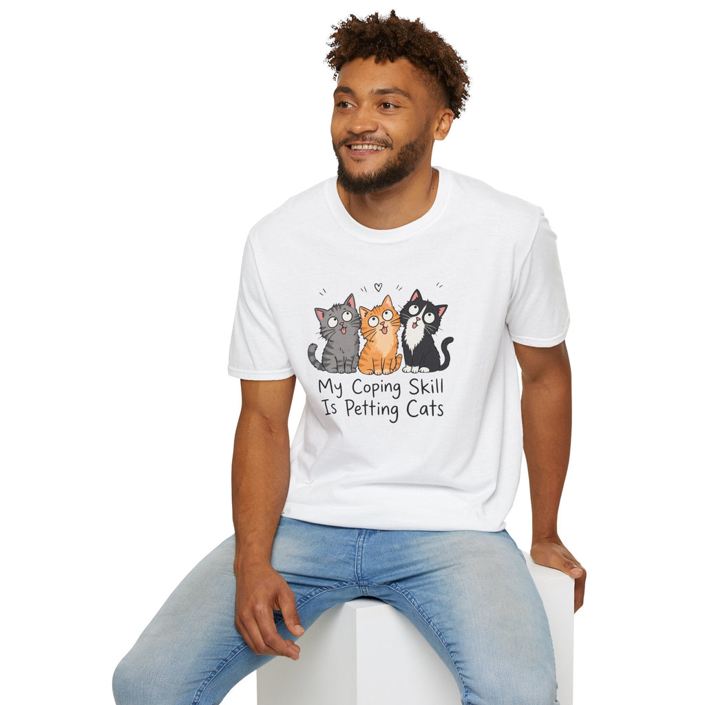 My Coping Skill Is Petting Cats T-Shirt – TalkTees