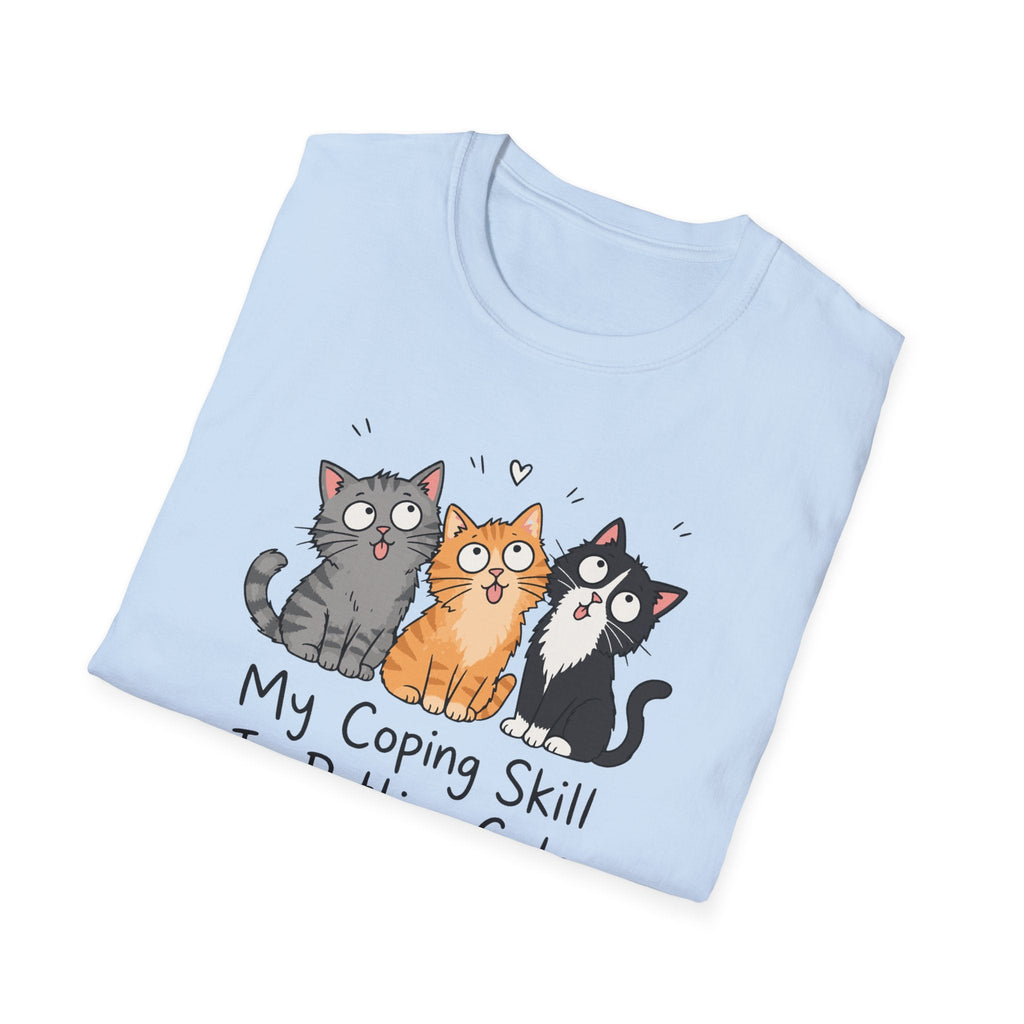 My Coping Skill Is Petting Cats T-Shirt – TalkTees