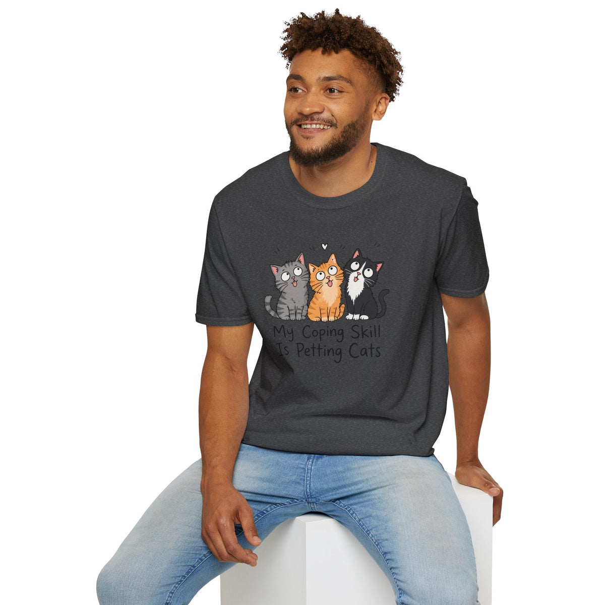 My Coping Skill Is Petting Cats T-Shirt – TalkTees