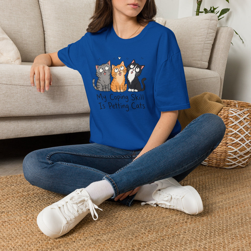 My Coping Skill Is Petting Cats T-Shirt – TalkTees