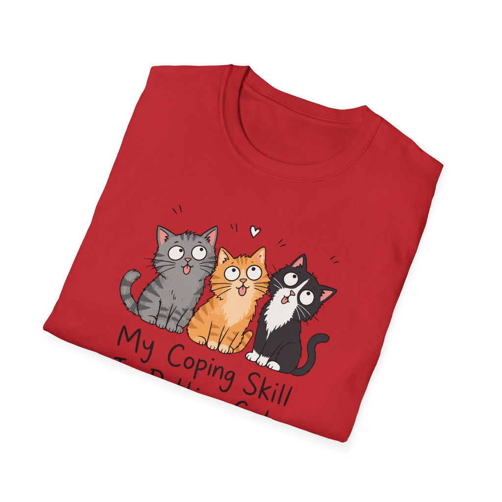 My Coping Skill Is Petting Cats T-Shirt – TalkTees