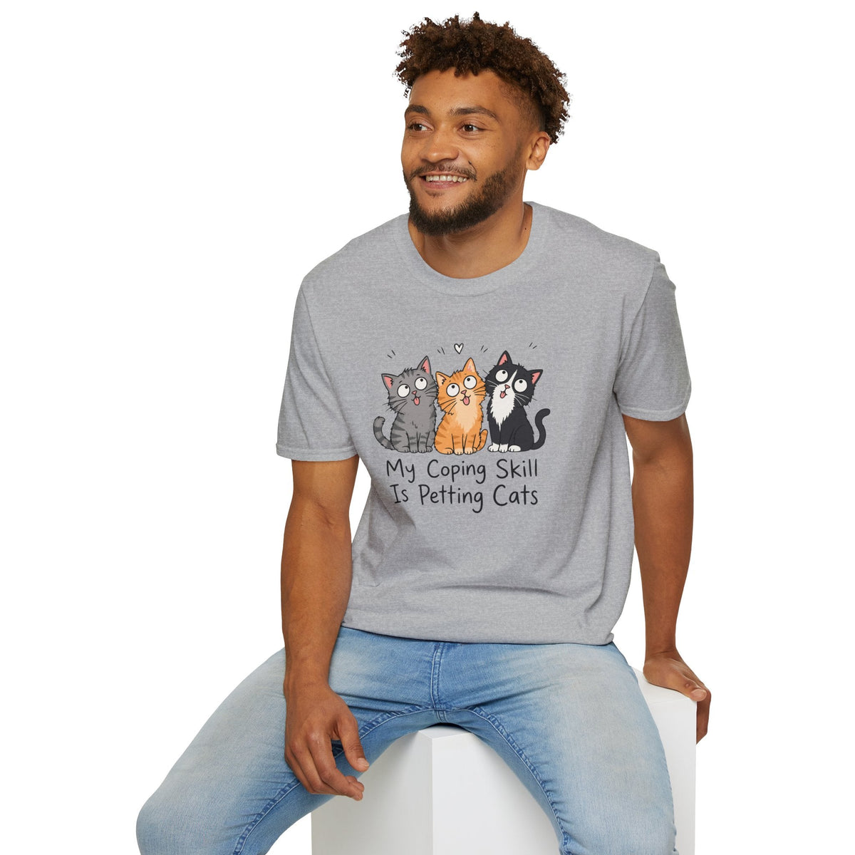 My Coping Skill Is Petting Cats T-Shirt – TalkTees