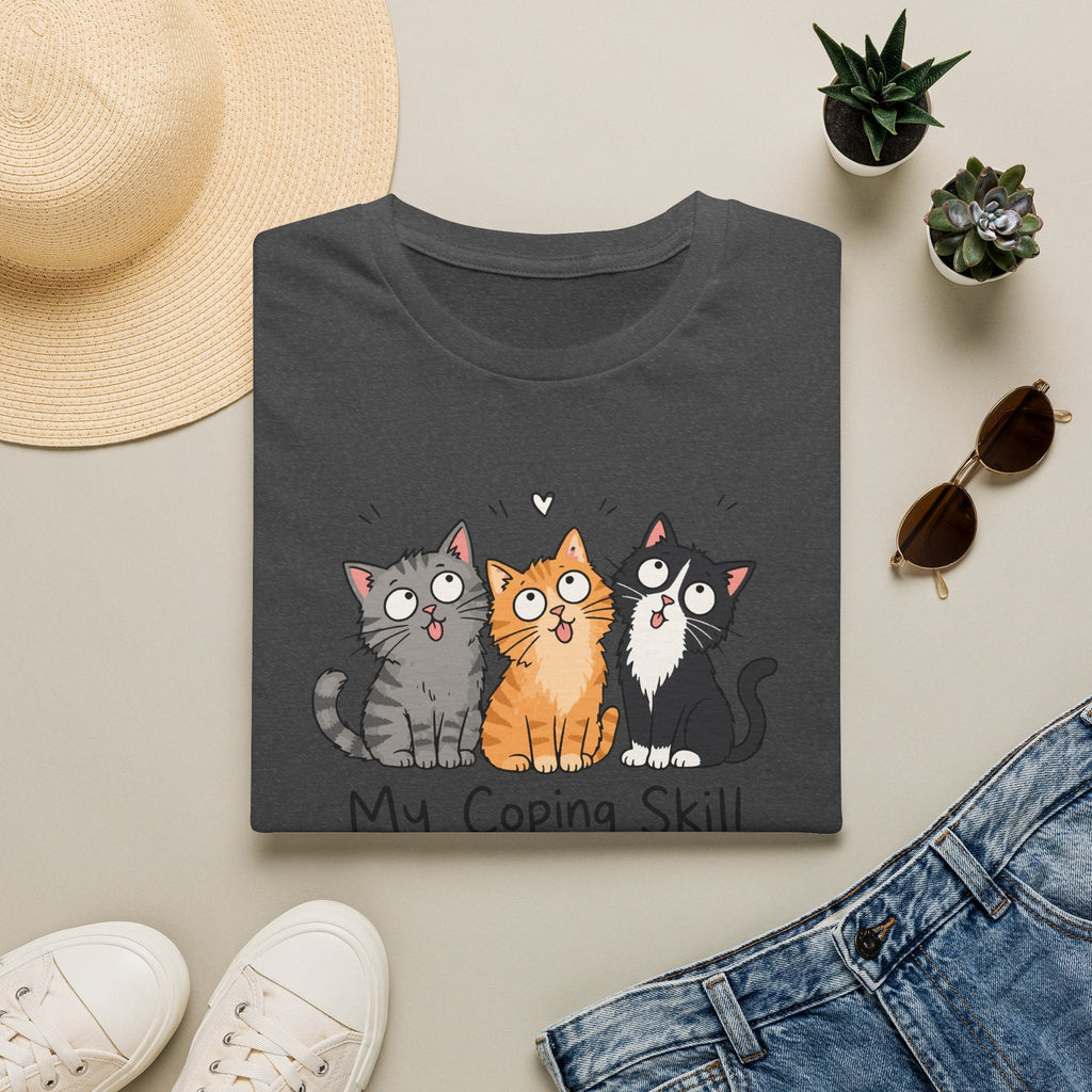 My Coping Skill Is Petting Cats T-Shirt – TalkTees